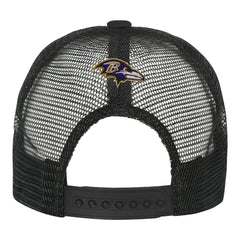 Baltimore Ravens Youth Modern Fan Trucker Adjustable Hat - White/Black Hats