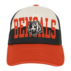 Cincinnati Bengals Youth Modern Fan Trucker Adjustable Hat - White/Orange Hats