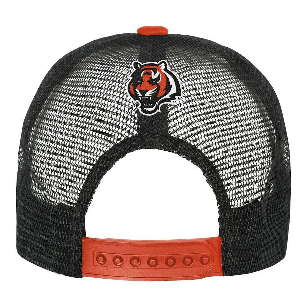 Cincinnati Bengals Youth Modern Fan Trucker Adjustable Hat - White/Orange Hats