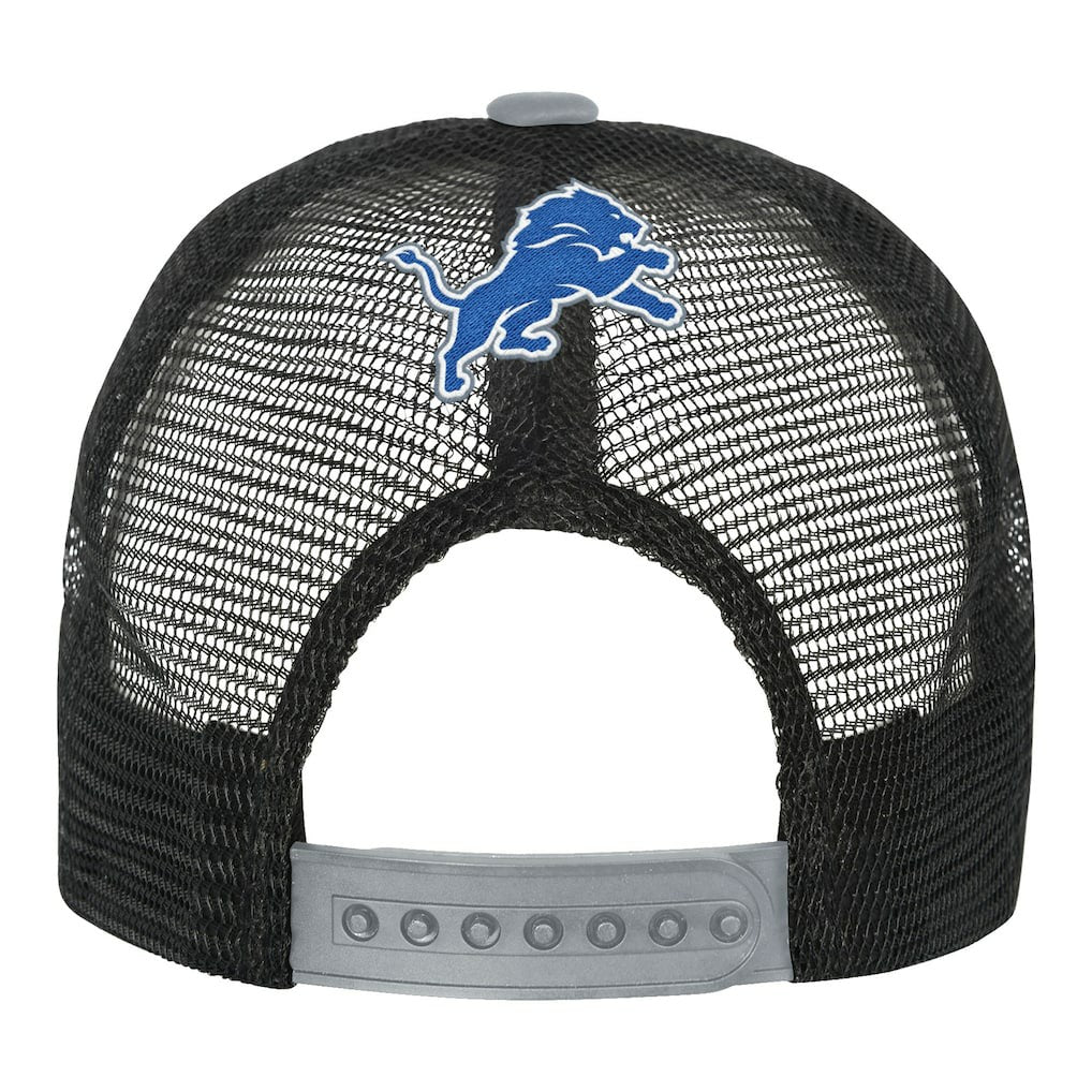 Detroit Lions Youth Modern Fan Trucker Adjustable Hat - White/Silver Hats