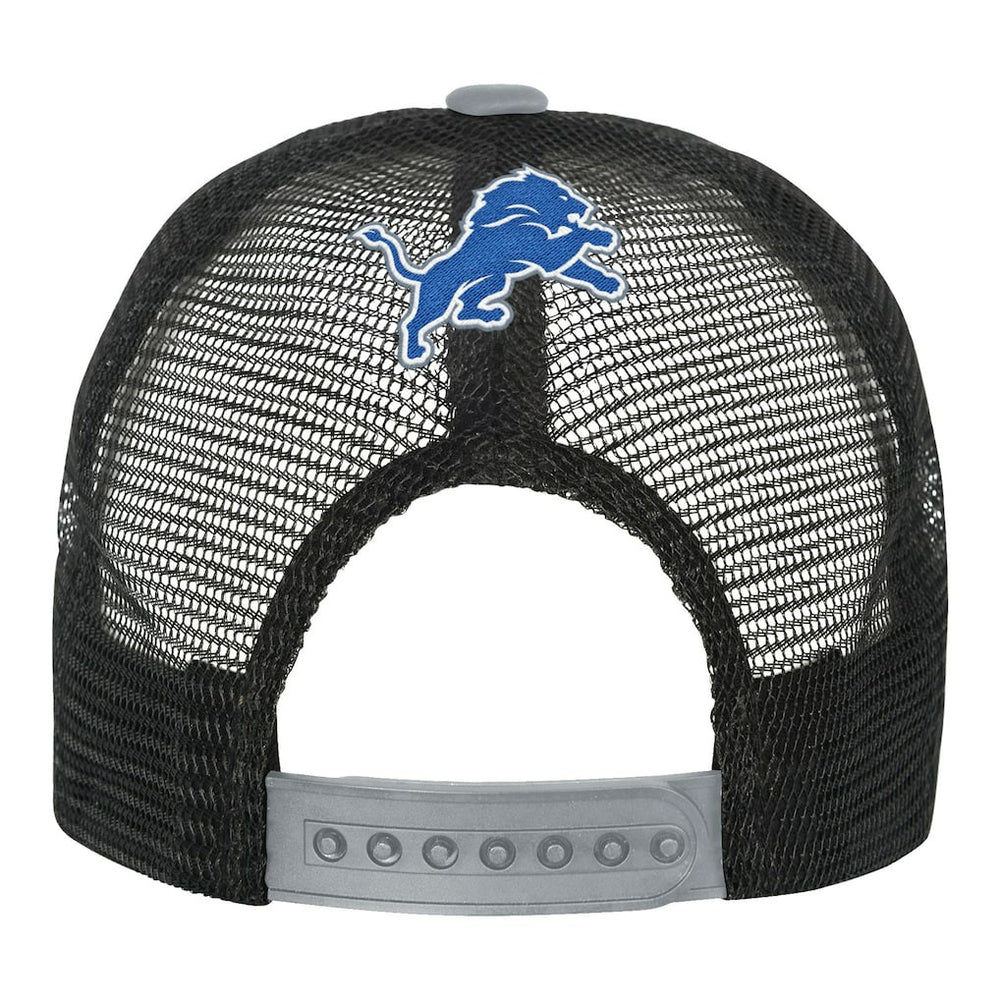Detroit Lions Youth Modern Fan Trucker Adjustable Hat - White/Silver Hats
