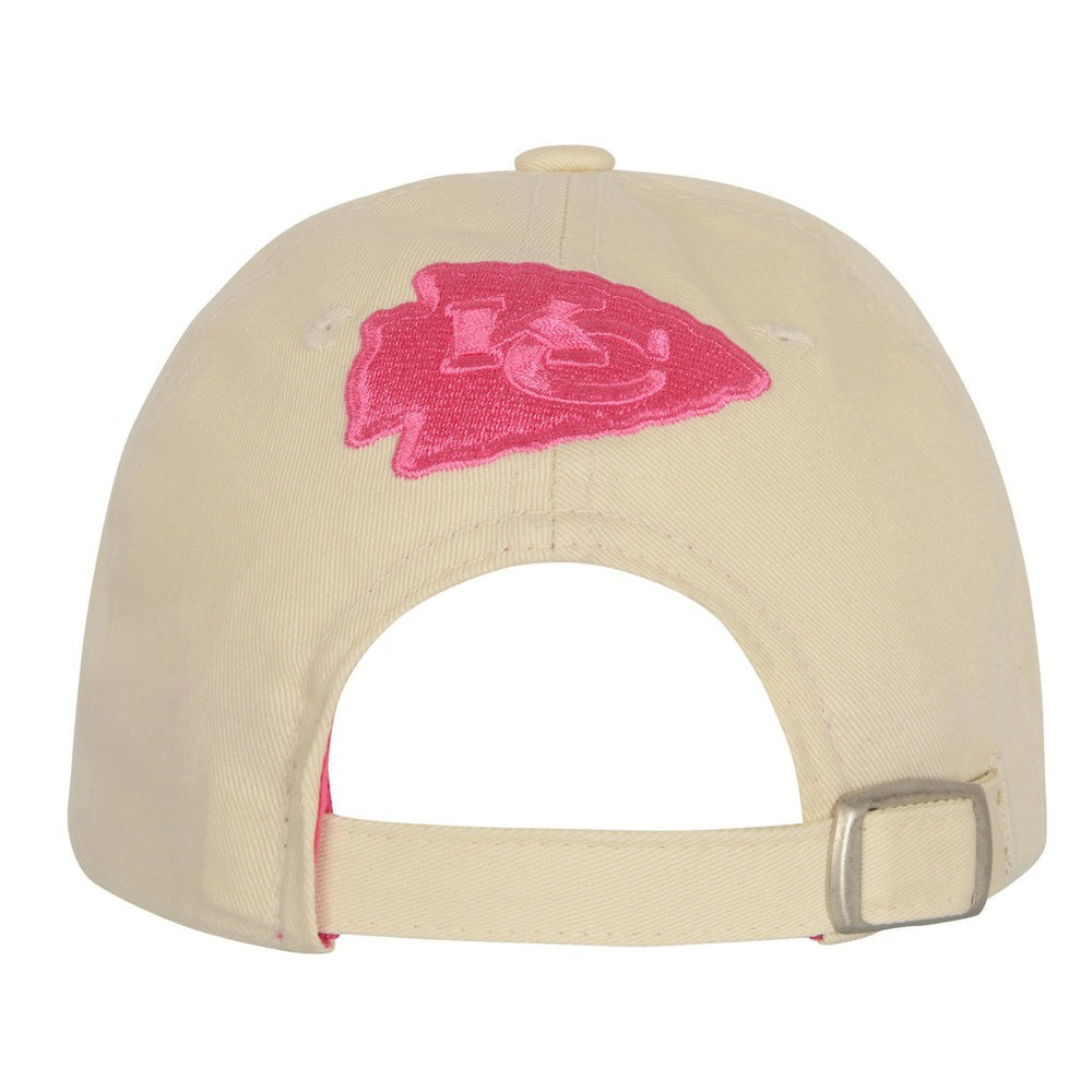 Kansas City Chiefs Outerstuff Girls Youth Blitz Adjustable Hat - Cream Hats