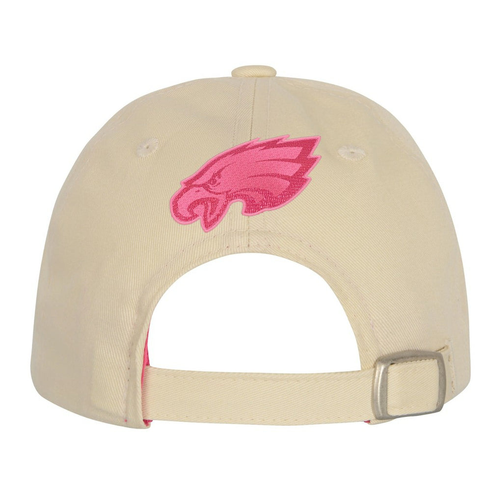 Philadelphia Eagles Outerstuff Girls Youth Blitz Adjustable Hat - Cream Hats