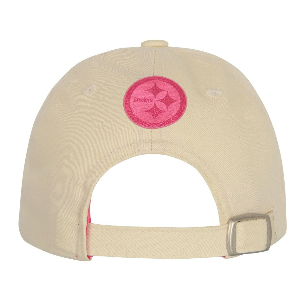 Pittsburgh Steelers Outerstuff Girls Youth Blitz Adjustable Hat - Cream Hats