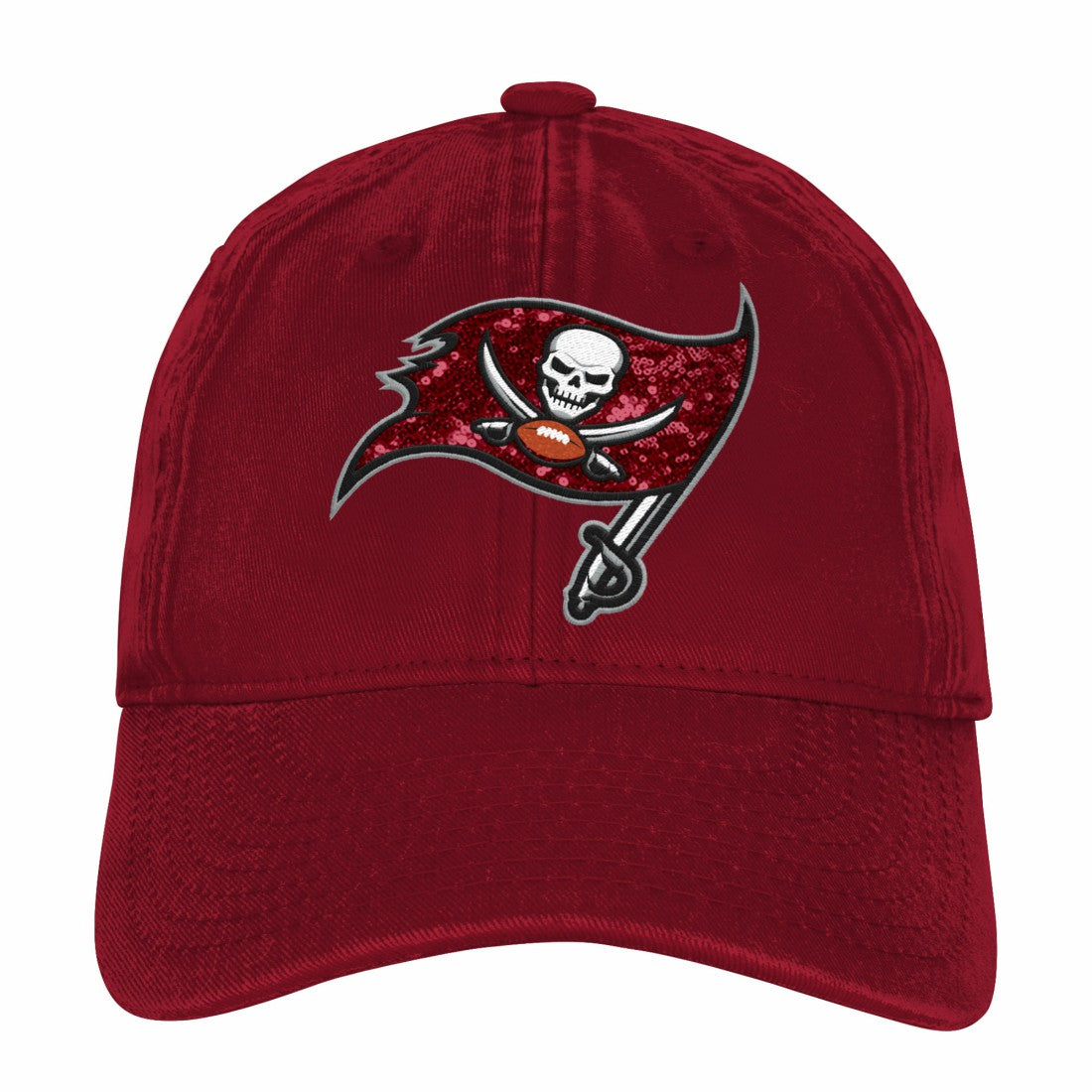 Tampa Bay Buccaneers Outerstuff Girls Youth Gridiron Adjustable Hat - Red Hats