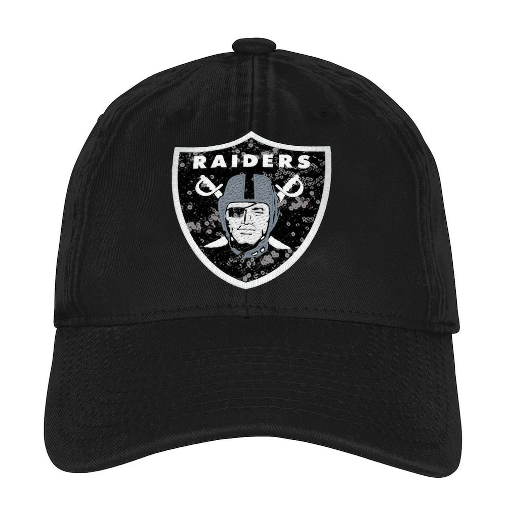 Las Vegas Raiders Outerstuff Girls Youth Gridiron Adjustable Hat - Black Hats
