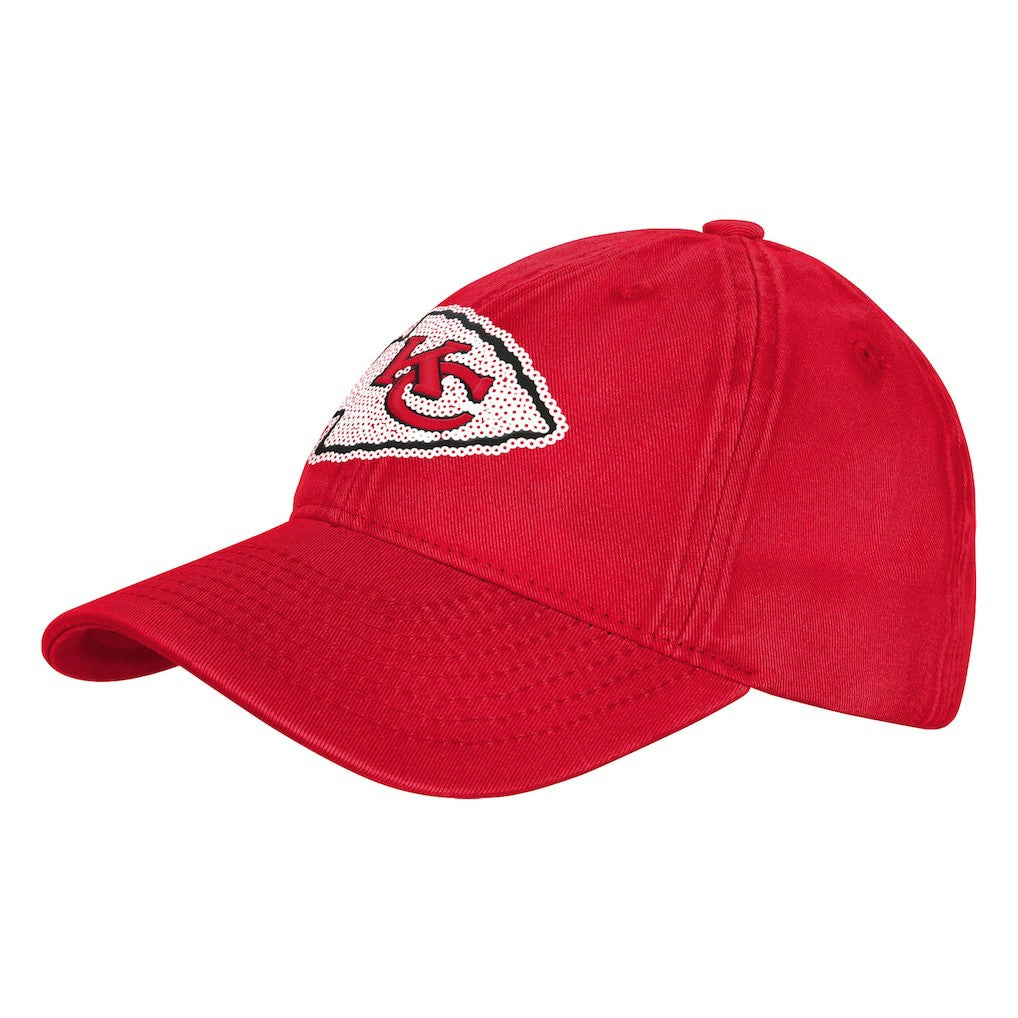 Kansas City Chiefs Outerstuff Girls Youth Gridiron Adjustable Hat - Red Hats