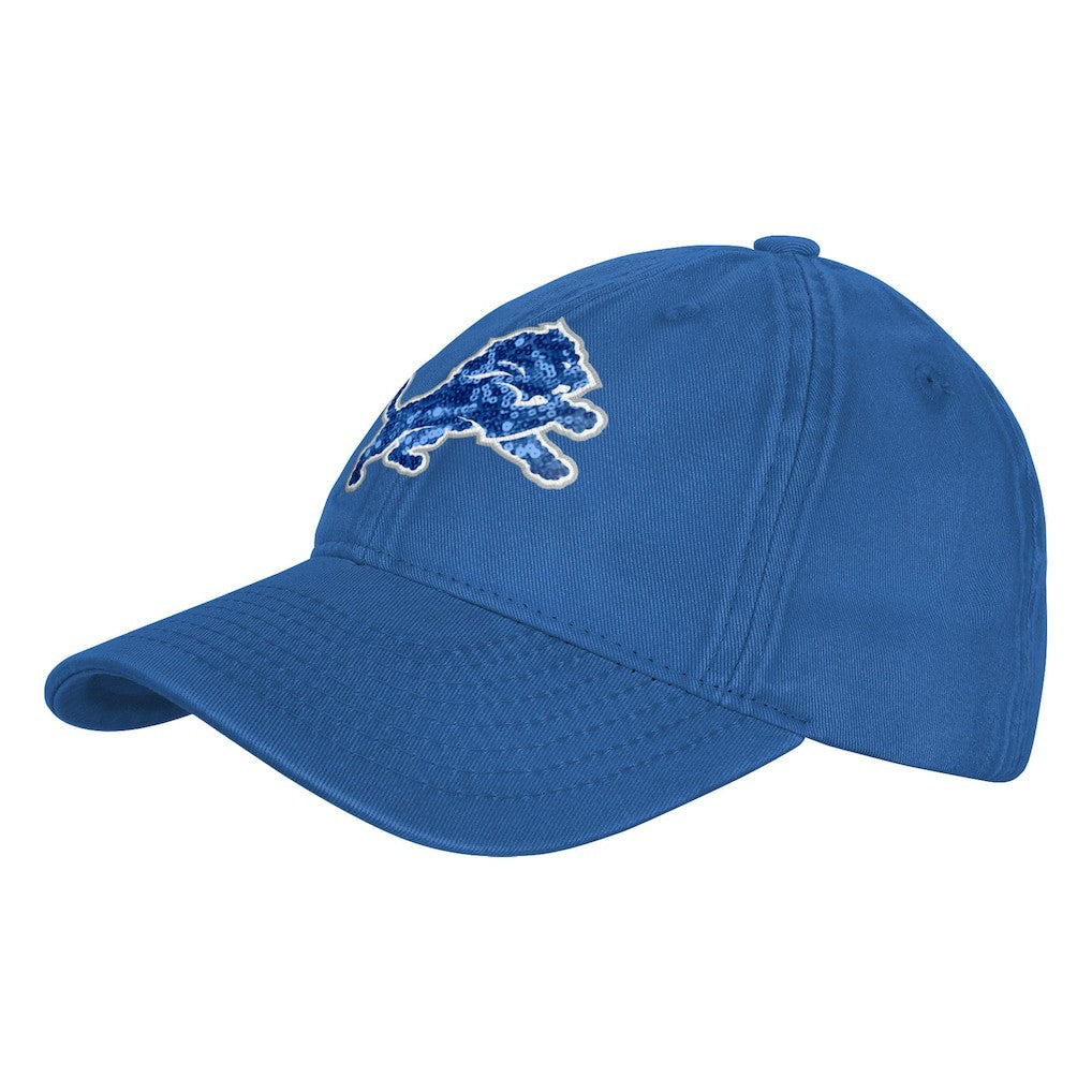 Detroit Lions Outerstuff Girls Youth Gridiron Adjustable Hat - Blue Hats