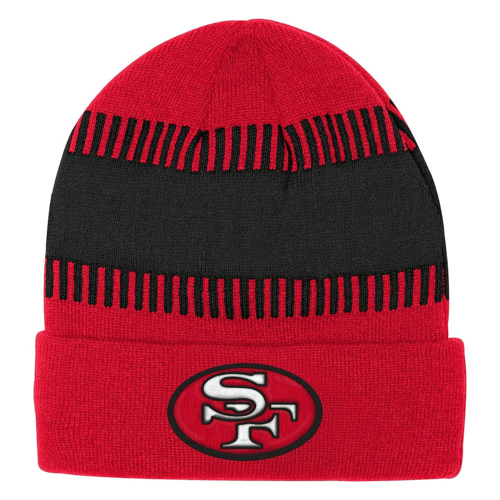 San Francisco 49ers Outerstuff Bright Lights Cuffed Knit Hat - Scarlet Hats
