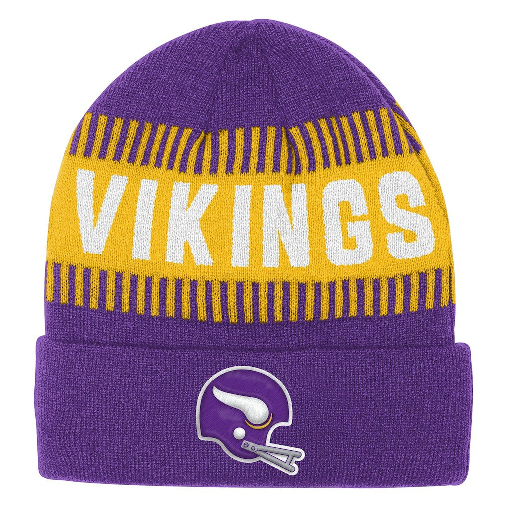 Minnesota Vikings Outerstuff Bright Lights Cuffed Knit Hat - Purple Hats