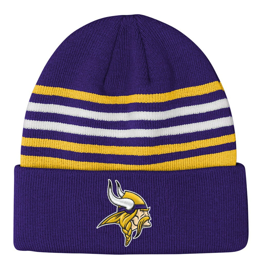 Minnesota Vikings Outerstuff Essentials Cuffed Knit Hat - Purple Hats