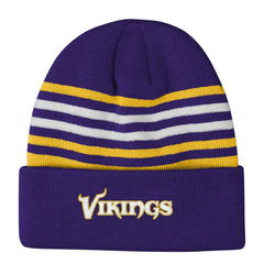 Minnesota Vikings Outerstuff Essentials Cuffed Knit Hat - Purple Hats