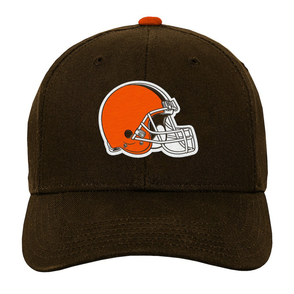 Cleveland Browns Outerstuff Youth Team Pre-Curved Adjustable Hat - Brown Hats