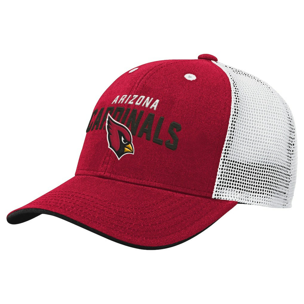 Arizona Cardinals Outerstuff Youth Core Lockup Trucker Adjustable Hat - Cardinal Hats