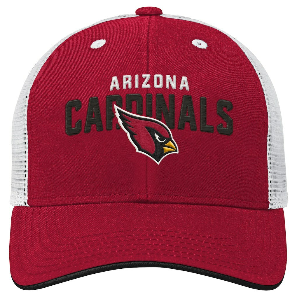 Arizona Cardinals Outerstuff Youth Core Lockup Trucker Adjustable Hat - Cardinal Hats