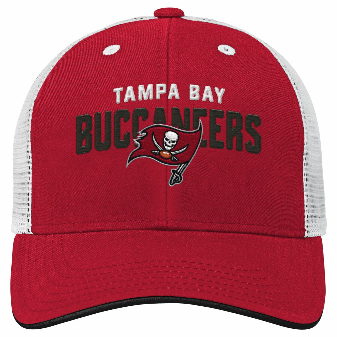 Tampa Bay Buccaneers Outerstuff Youth Core Lockup Trucker Adjustable Hat - Red Hats