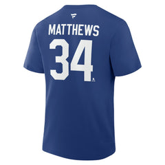 Auston Matthews Toronto Maple Leafs Fanatics Authentic Stack Name & Number T-Shirt - Blue | US 202539690