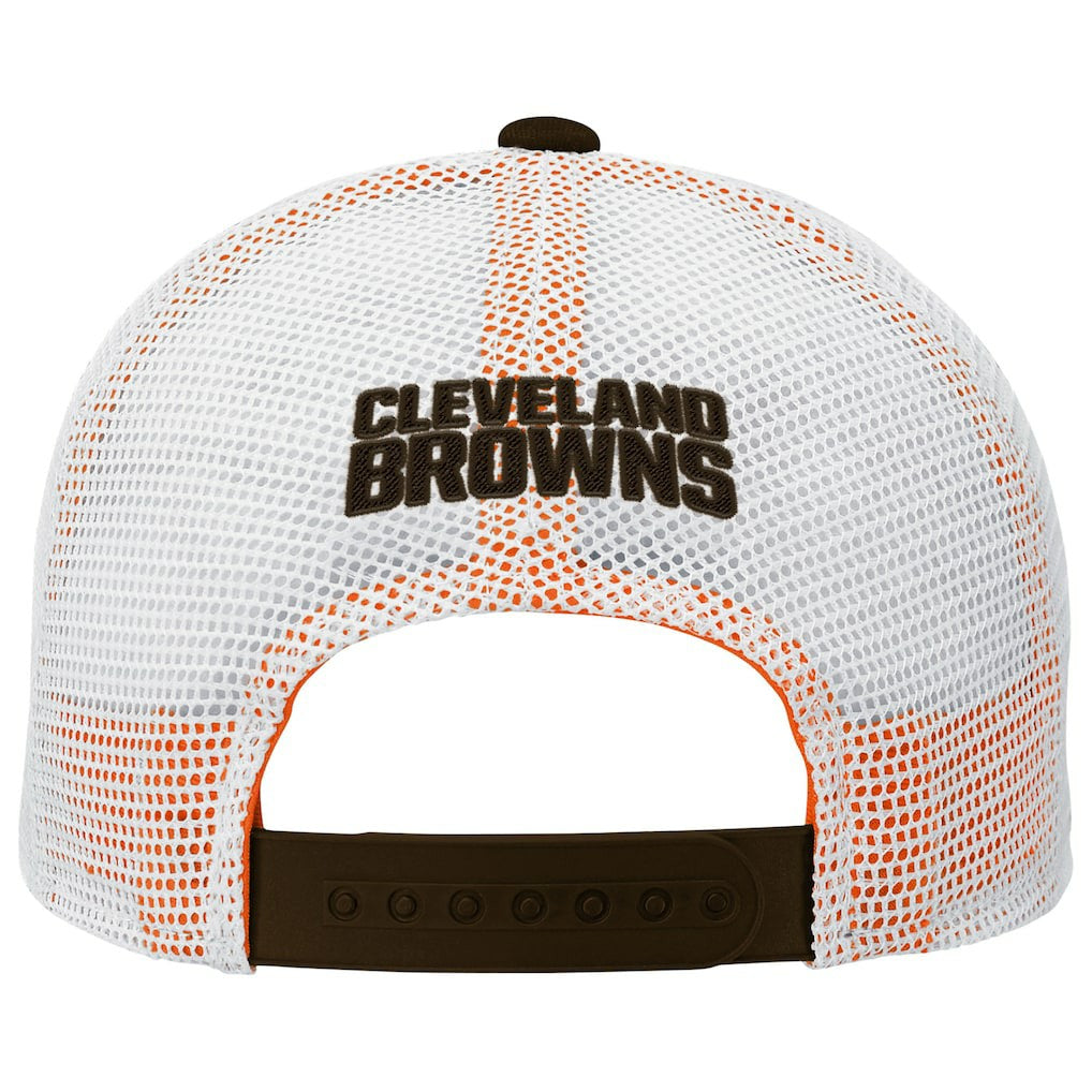 Cleveland Browns Outerstuff Preschool Core Lockup Trucker Adjustable hat - Brown Hats
