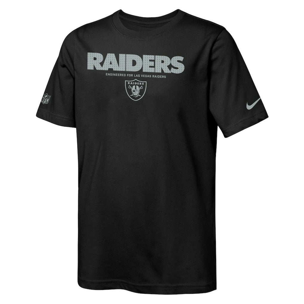 Las Vegas Raiders Youth Sideline Team Issue T-Shirt - Black T-shirts