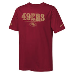 San Francisco 49ers Youth Sideline Team Issue T-Shirt - Scarlet T-shirts