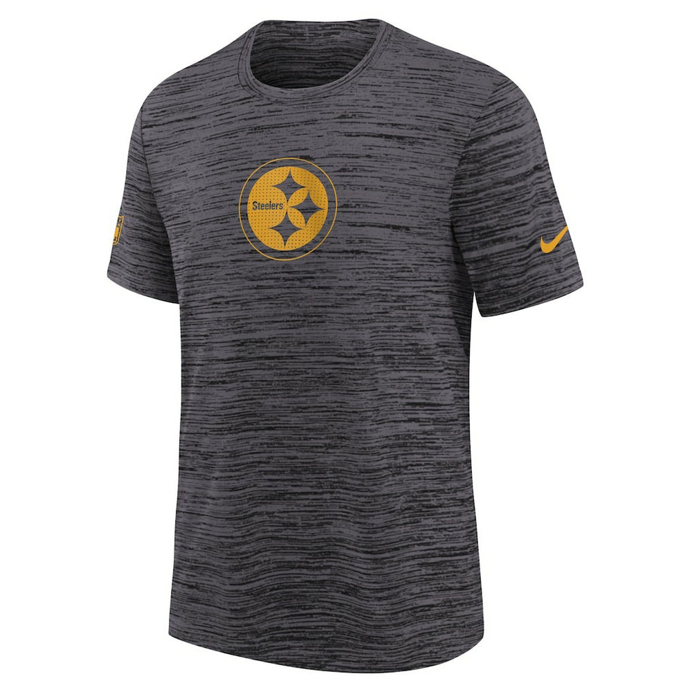 Pittsburgh Steelers Youth Sideline Velocity Performance T-Shirt - Black T-shirts