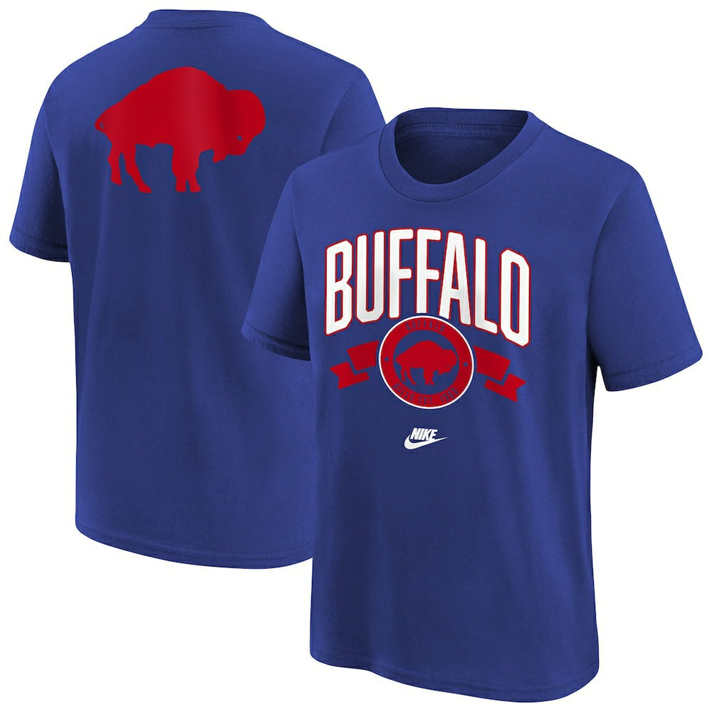 Buffalo Bills Youth Rewind Front & Back Essential T-Shirt - Royal T-shirts