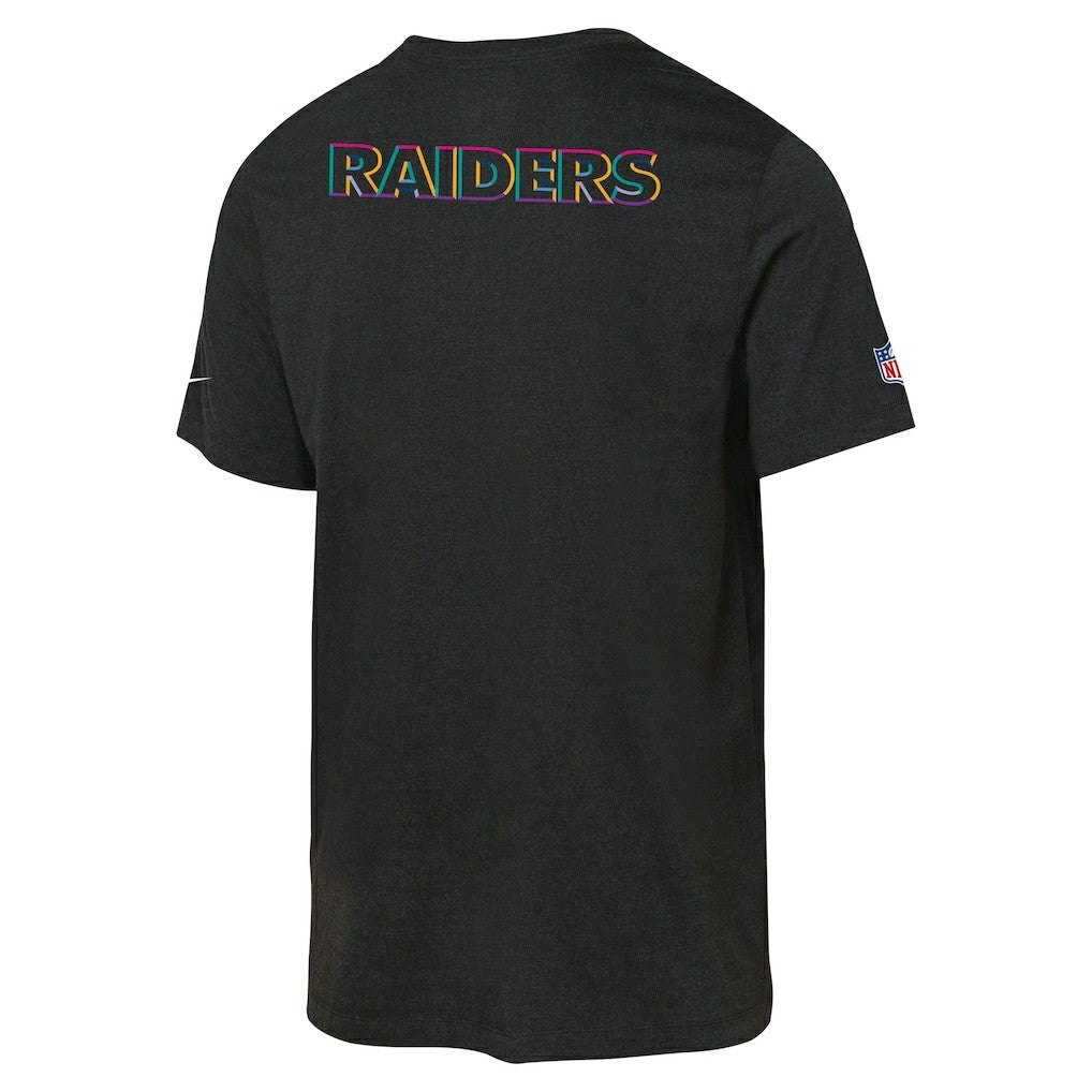 Las Vegas Raiders Youth 2025 NFL Crucial Catch Tri-Blend Dri-FIT T-Shirt - Black T-shirts