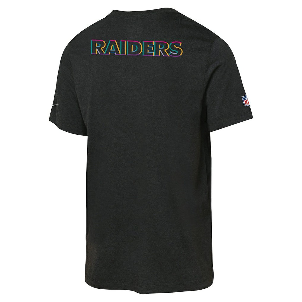 Las Vegas Raiders Youth 2025 NFL Crucial Catch Tri-Blend Dri-FIT T-Shirt - Black T-shirts