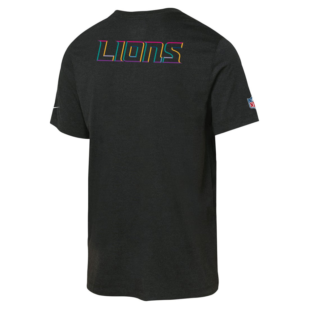 Detroit Lions Youth 2025 NFL Crucial Catch Tri-Blend Dri-FIT T-Shirt - Black T-shirts