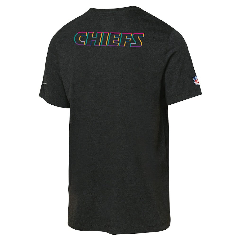 Kansas City Chiefs Youth 2025 NFL Crucial Catch Tri-Blend Dri-FIT T-Shirt - Black T-shirts