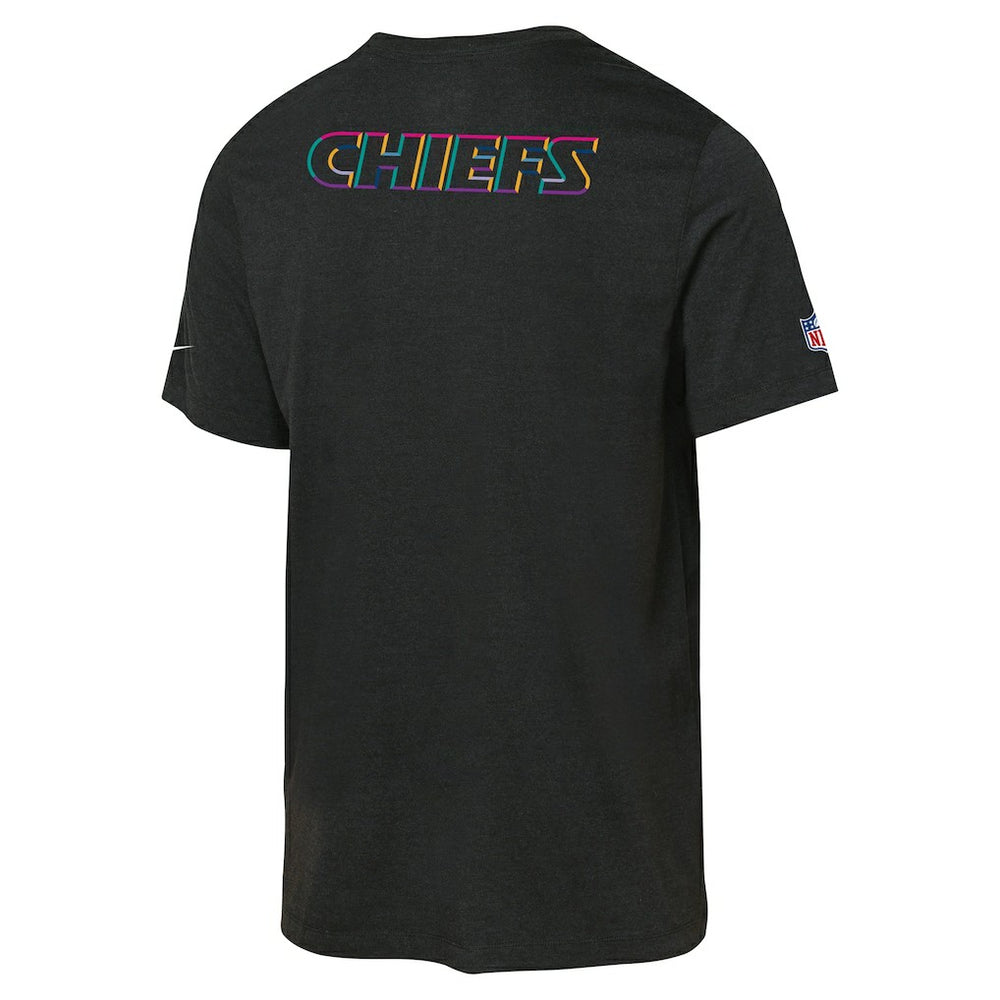 Kansas City Chiefs Youth 2025 NFL Crucial Catch Tri-Blend Dri-FIT T-Shirt - Black T-shirts