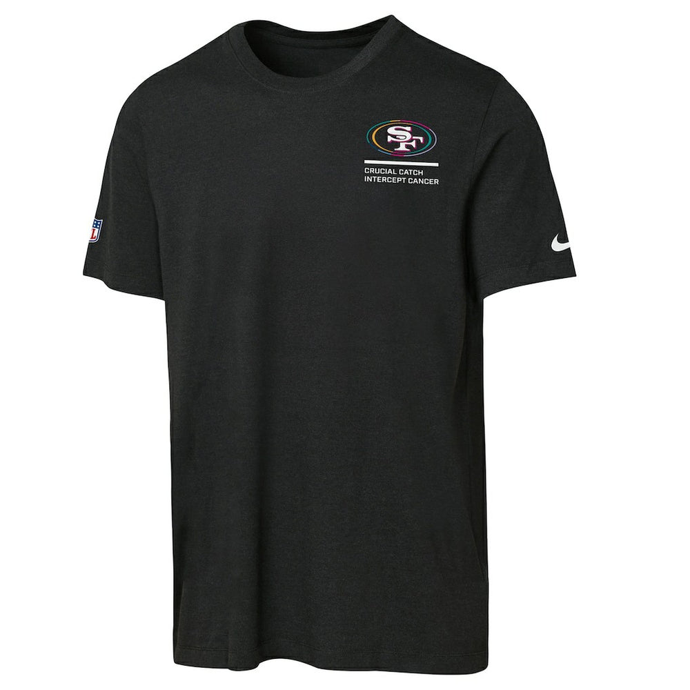 San Francisco 49ers Youth 2025 NFL Crucial Catch Tri-Blend Dri-FIT T-Shirt - Black T-shirts