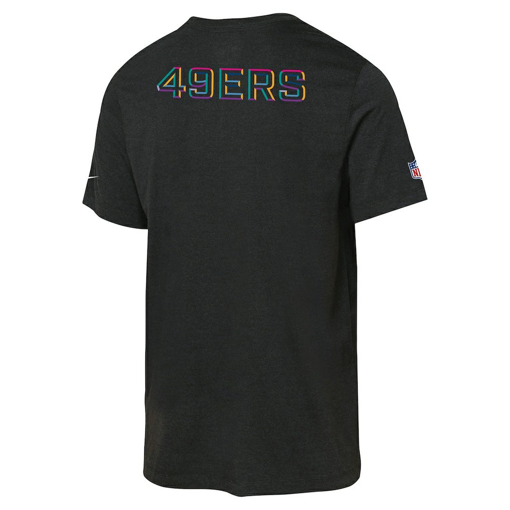 San Francisco 49ers Youth 2025 NFL Crucial Catch Tri-Blend Dri-FIT T-Shirt - Black T-shirts