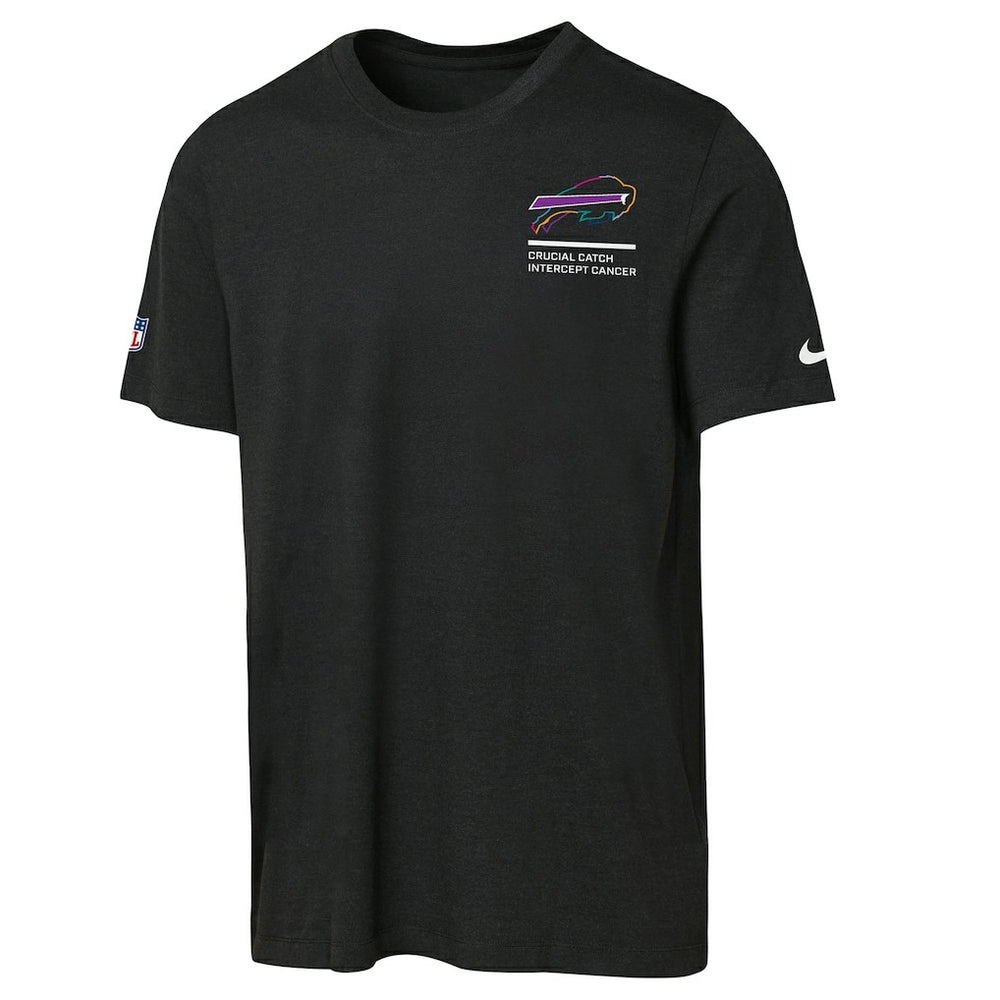 Buffalo Bills Youth 2025 NFL Crucial Catch Tri-Blend Dri-FIT T-Shirt - Black T-shirts
