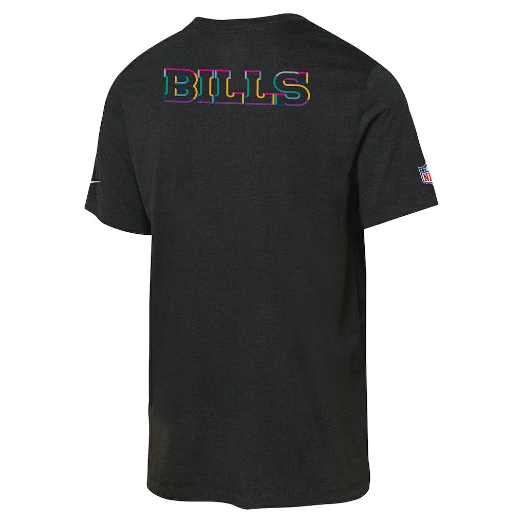 Buffalo Bills Youth 2025 NFL Crucial Catch Tri-Blend Dri-FIT T-Shirt - Black T-shirts