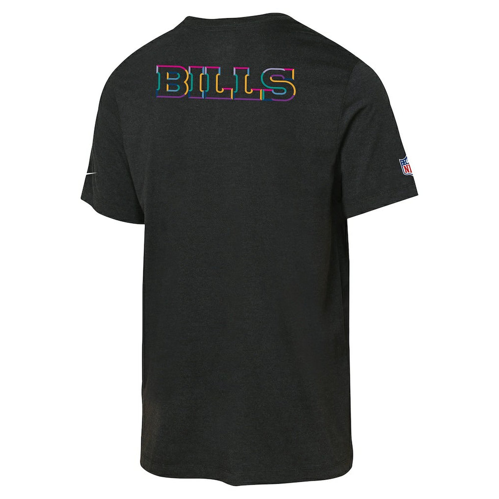 Buffalo Bills Youth 2025 NFL Crucial Catch Tri-Blend Dri-FIT T-Shirt - Black T-shirts