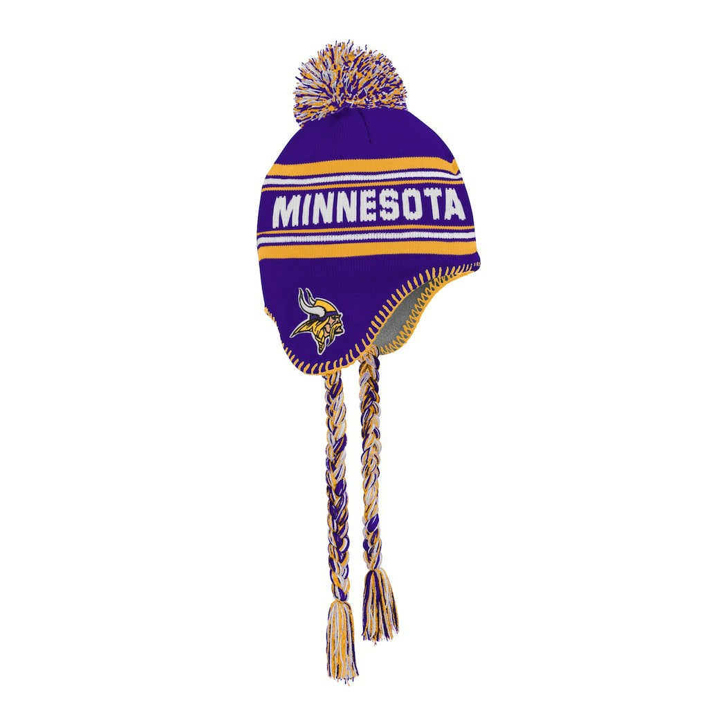 Minnesota Vikings Preschool Jacquard Tassel Knit Hat with Pom - Purple Hats