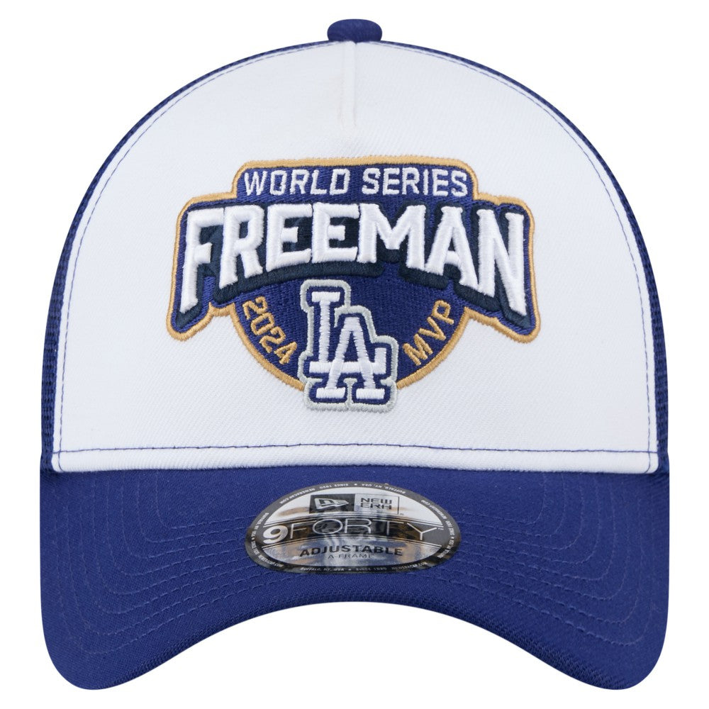 Freddie Freeman Los Angeles Dodgers New Era 2024 World Series MVP 9FORTY Adjustable Hat - White Hats
