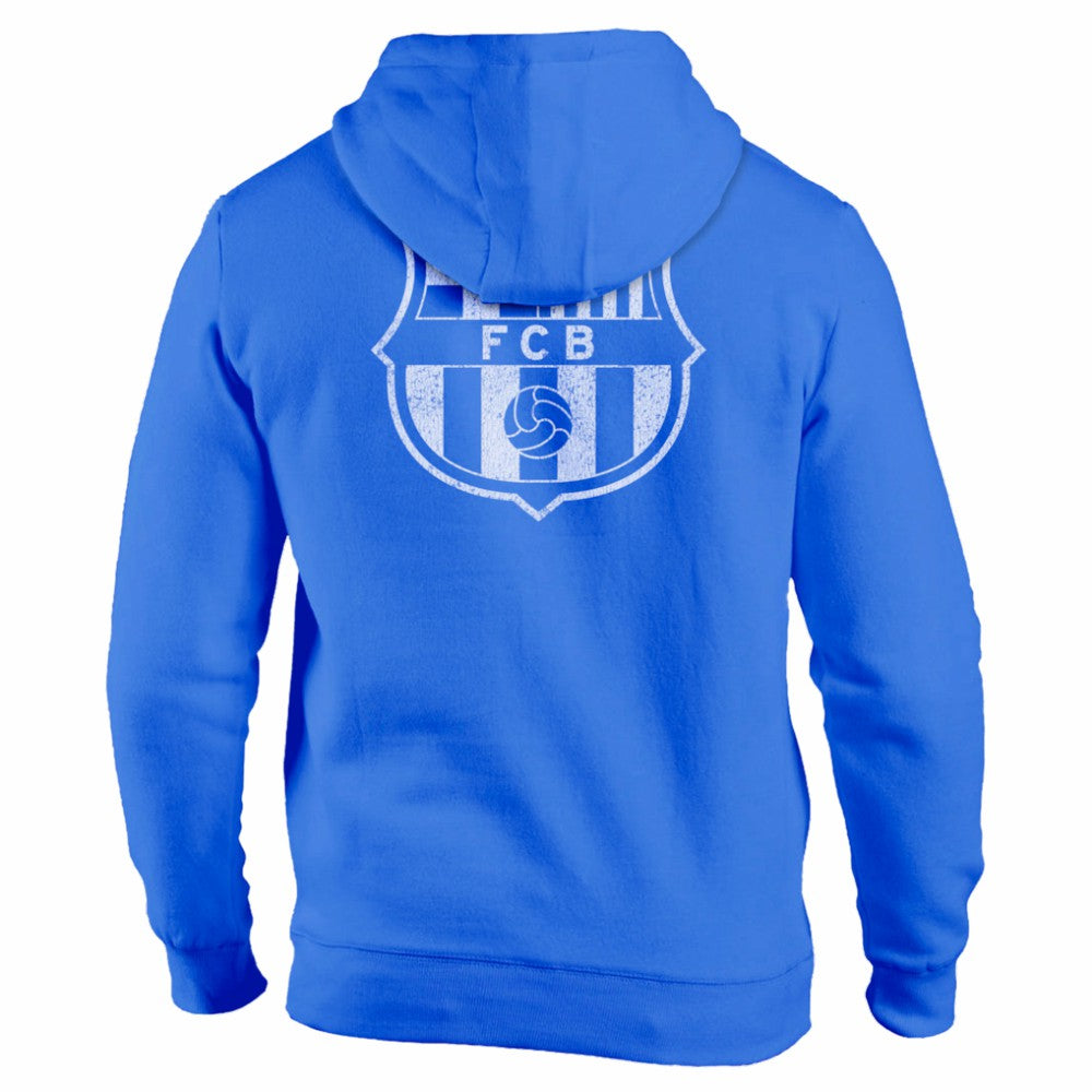 Barcelona 1863FC Wordmark Fleece Pullover Hoodie Blue