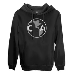 Club America 1863FC Retro Badge Pullover Hoodie Black