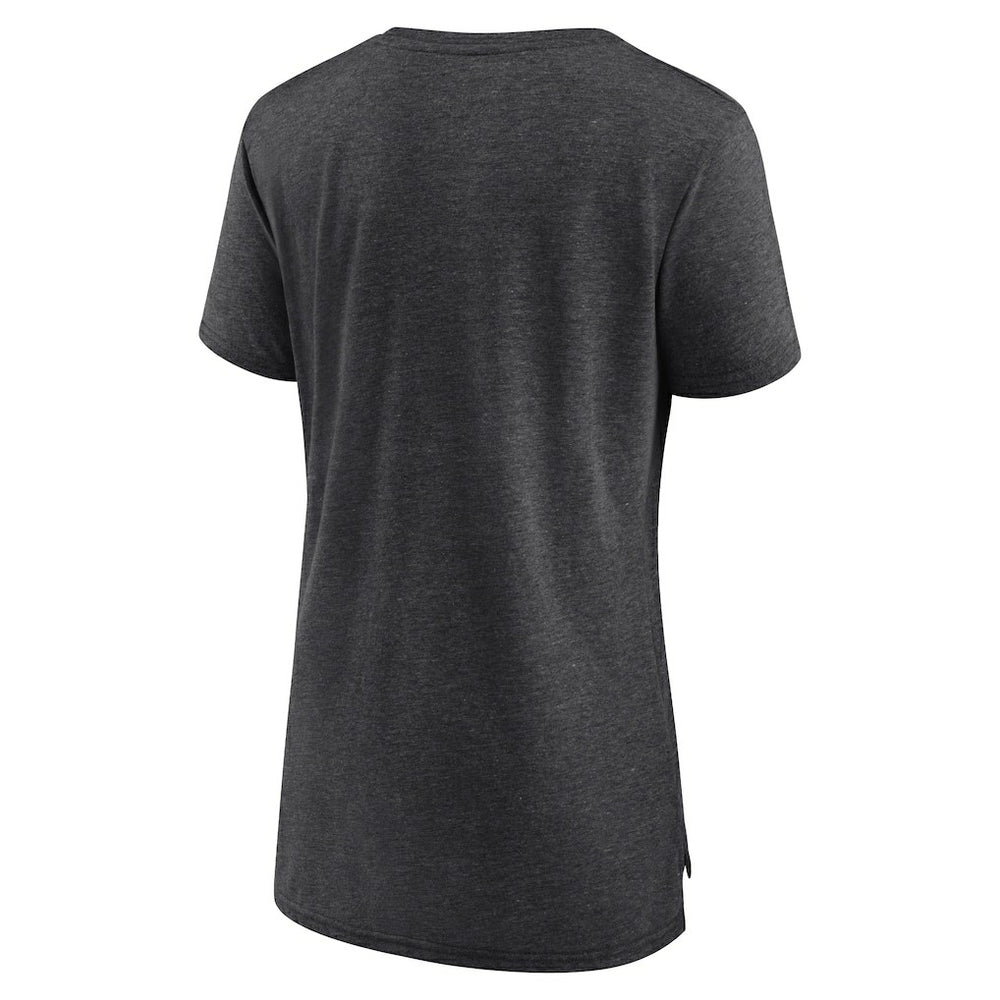 New Orleans Saints Women's Vintage Arch Tri-Blend T-Shirt - Charcoal T-shirts