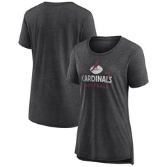 Arizona Cardinals Women's Vintage Arch Tri-Blend T-Shirt - Charcoal T-shirts