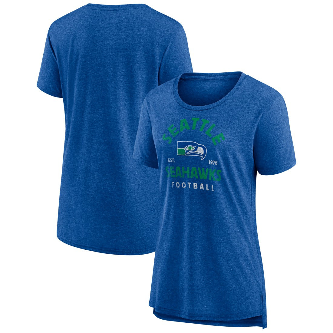 Seattle Seahawks Women's Vintage Arch Tri-Blend T-Shirt - Royal T-shirts