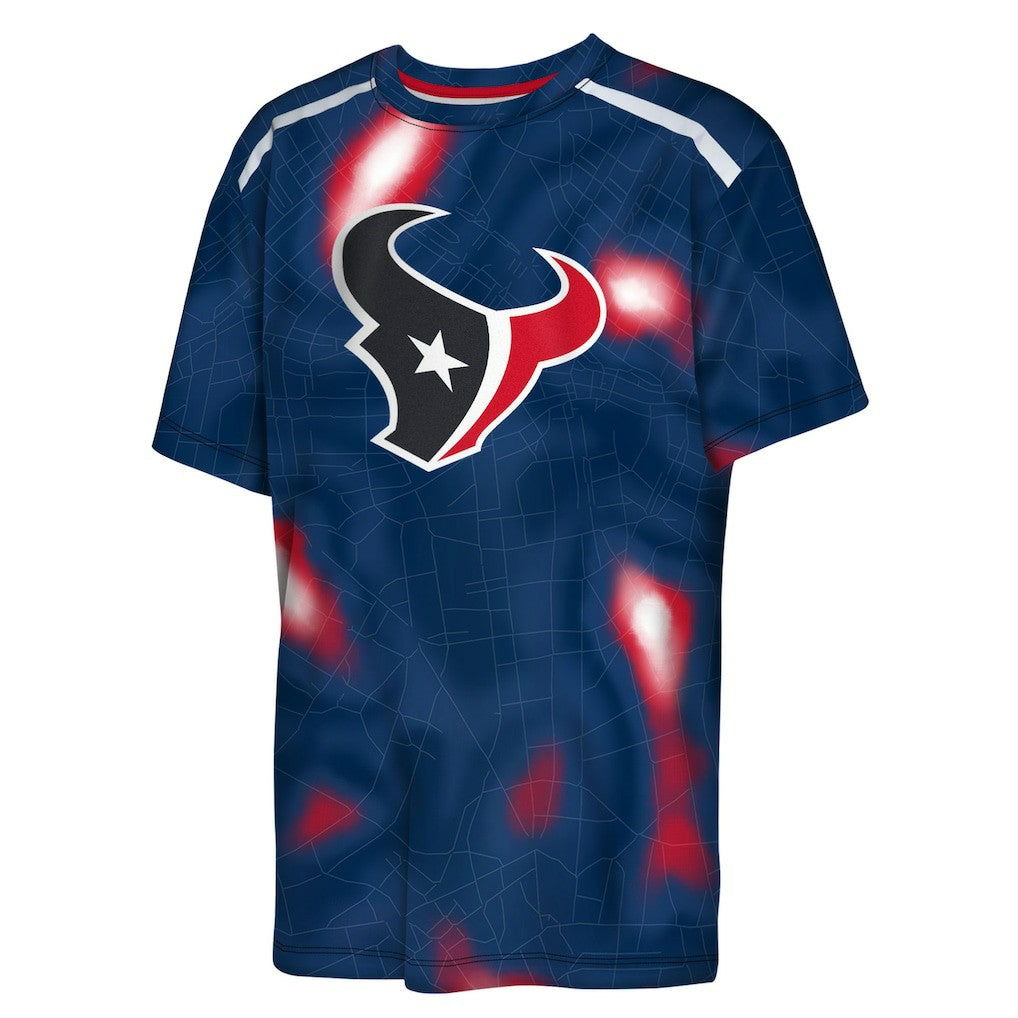 Houston Texans Outerstuff Youth End Zone Dri-Tek T-Shirt - Navy T-shirts