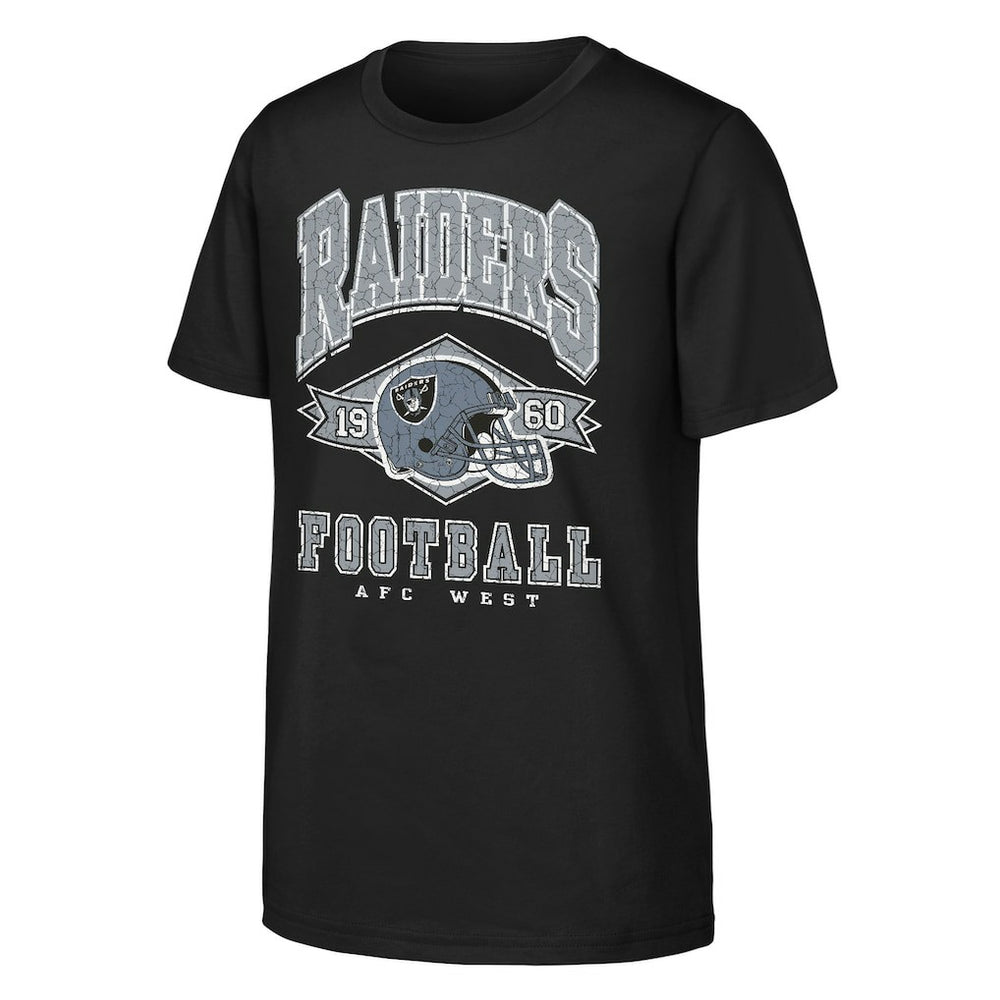 Las Vegas Raiders Outerstuff Youth Kick Off T-Shirt - Black T-shirts