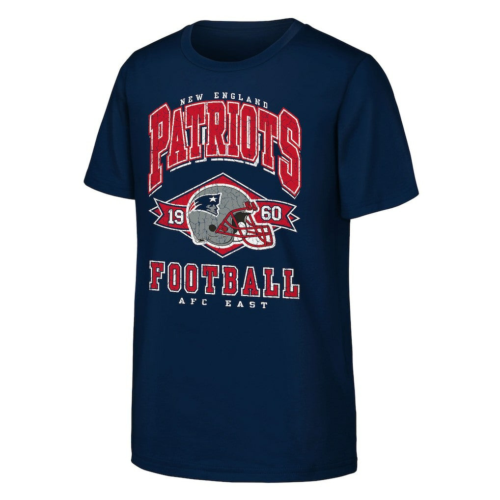 New England Patriots Outerstuff Youth Kick Off T-Shirt - Navy T-shirts
