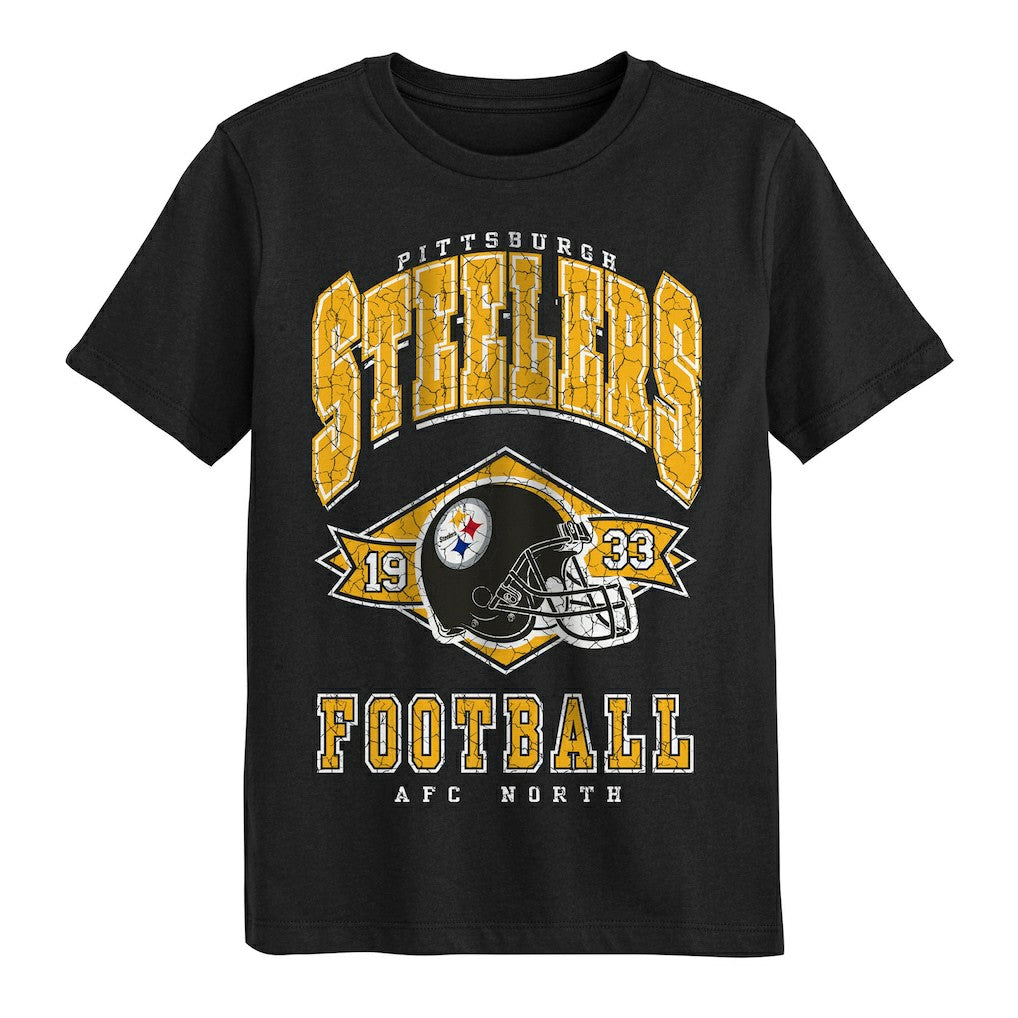 Pittsburgh Steelers Outerstuff Preschool Kick Off T-Shirt - Black T-shirts