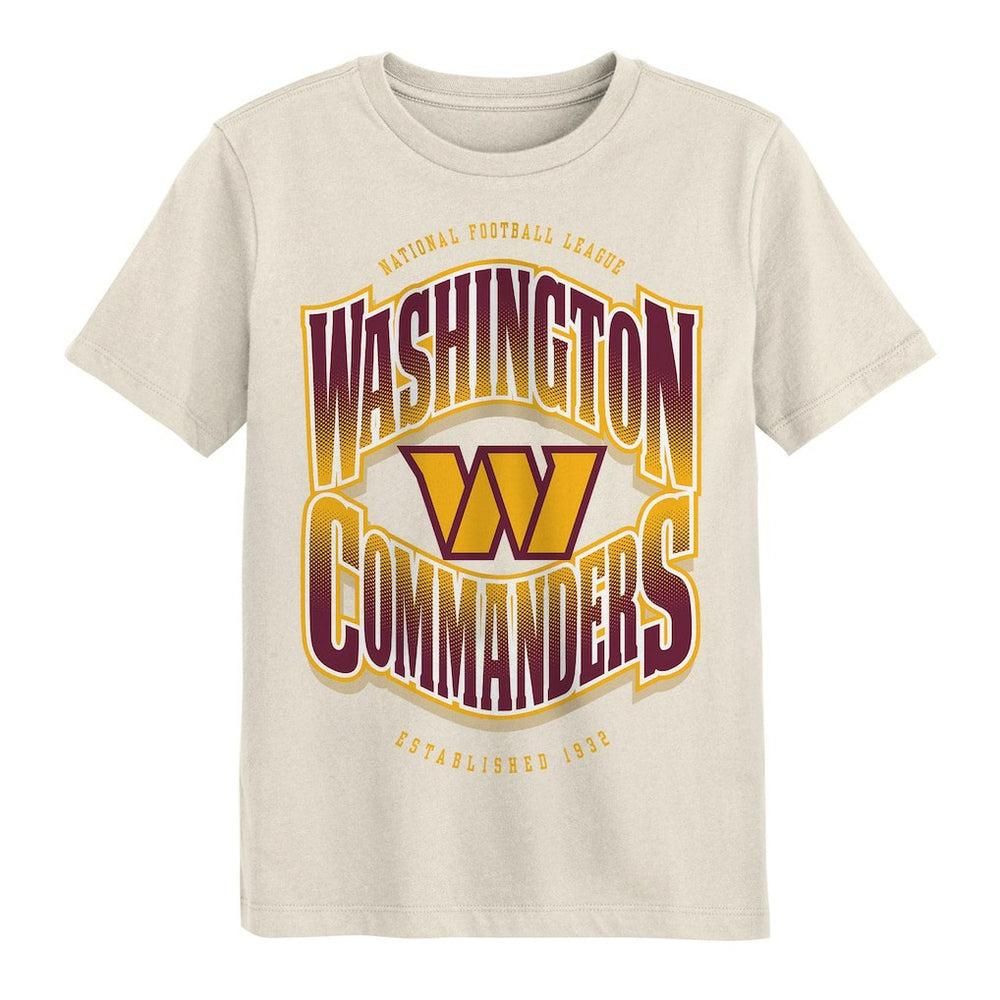 Washington Commanders Outerstuff Youth Huddle T-Shirt - Cream T-shirts