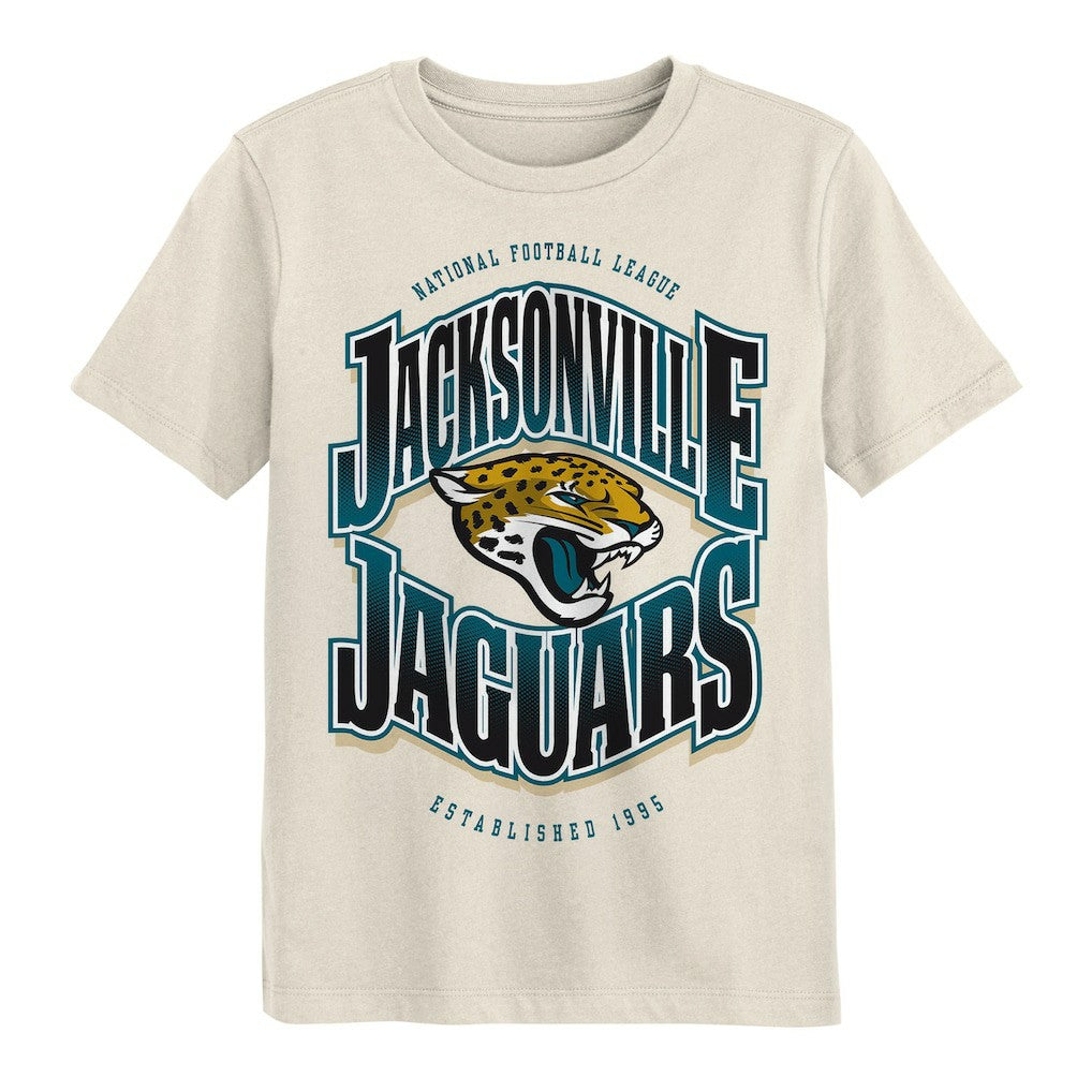 Jacksonville Jaguars Outerstuff Youth Huddle T-Shirt - Cream T-shirts