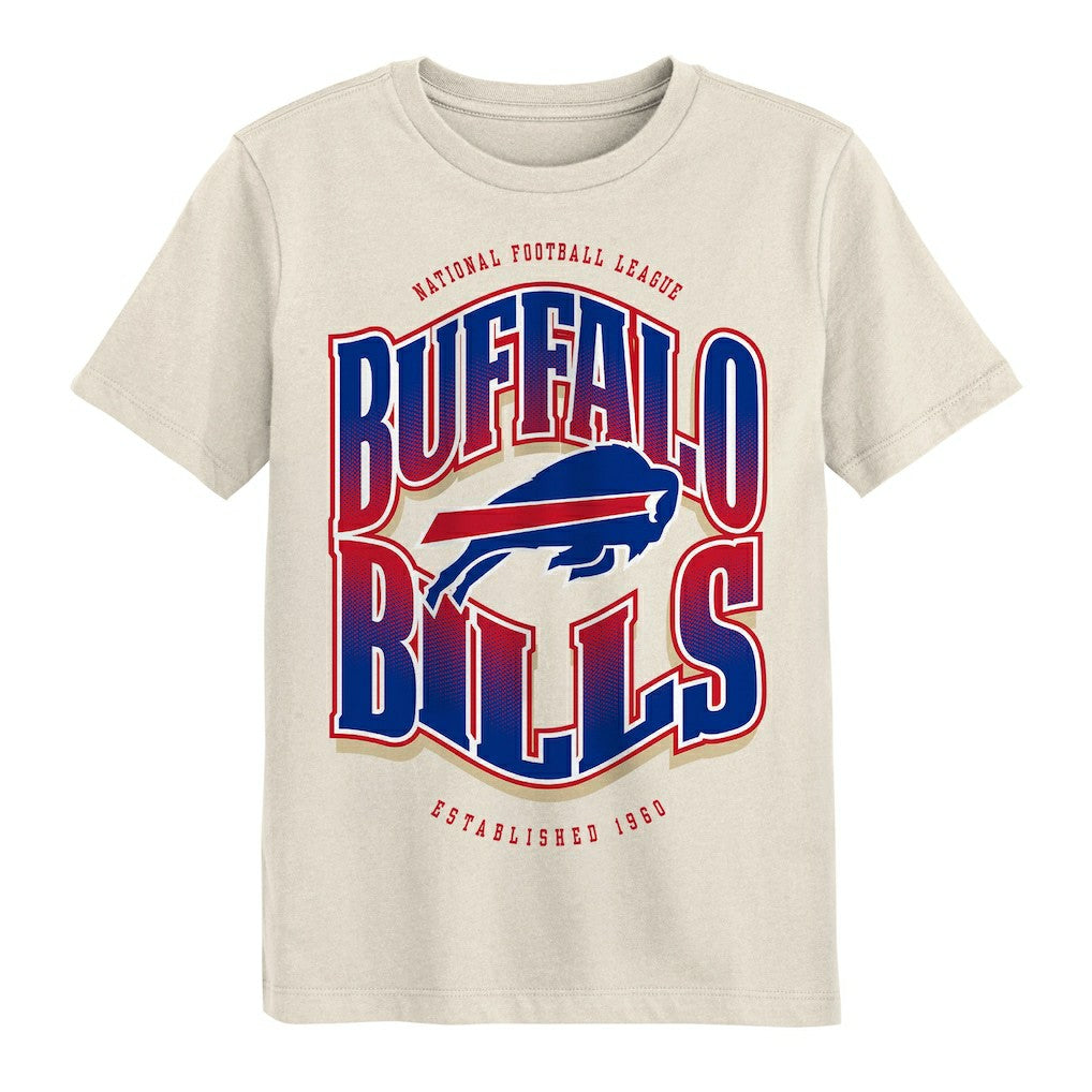 Buffalo Bills Outerstuff Youth Huddle T-Shirt - Cream T-shirts
